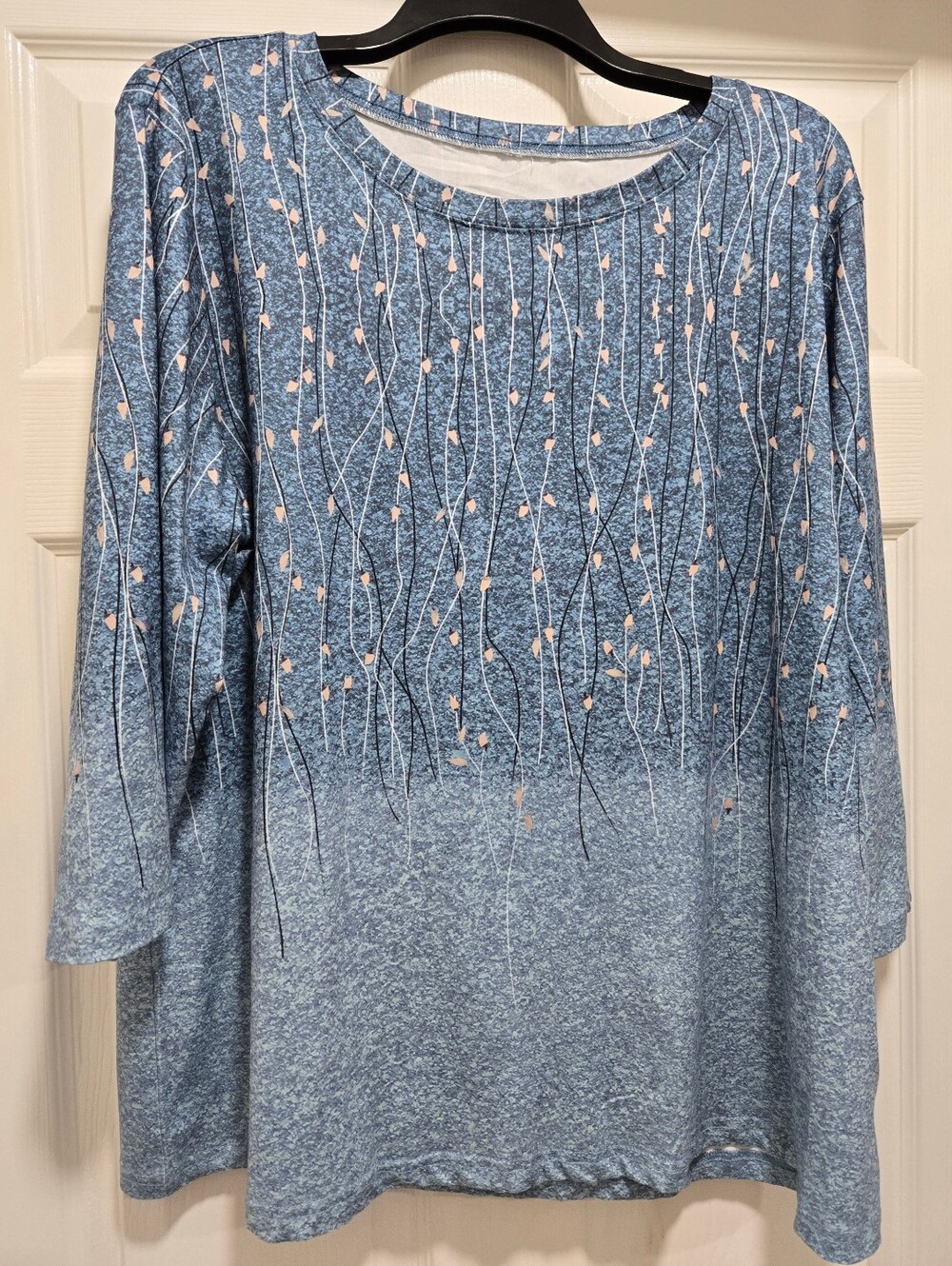 Clothes~Zeagoo 3/4 Sleeve Turquoise Blue Top Blouse~ Women’s Size XL~Worn Once